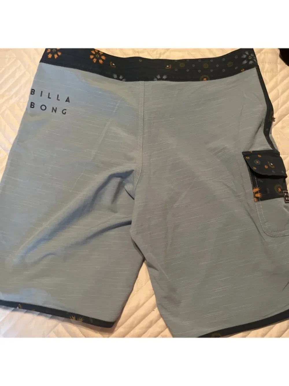 Mens Billabong Recycler 73 pro board shorts blue floral size 30